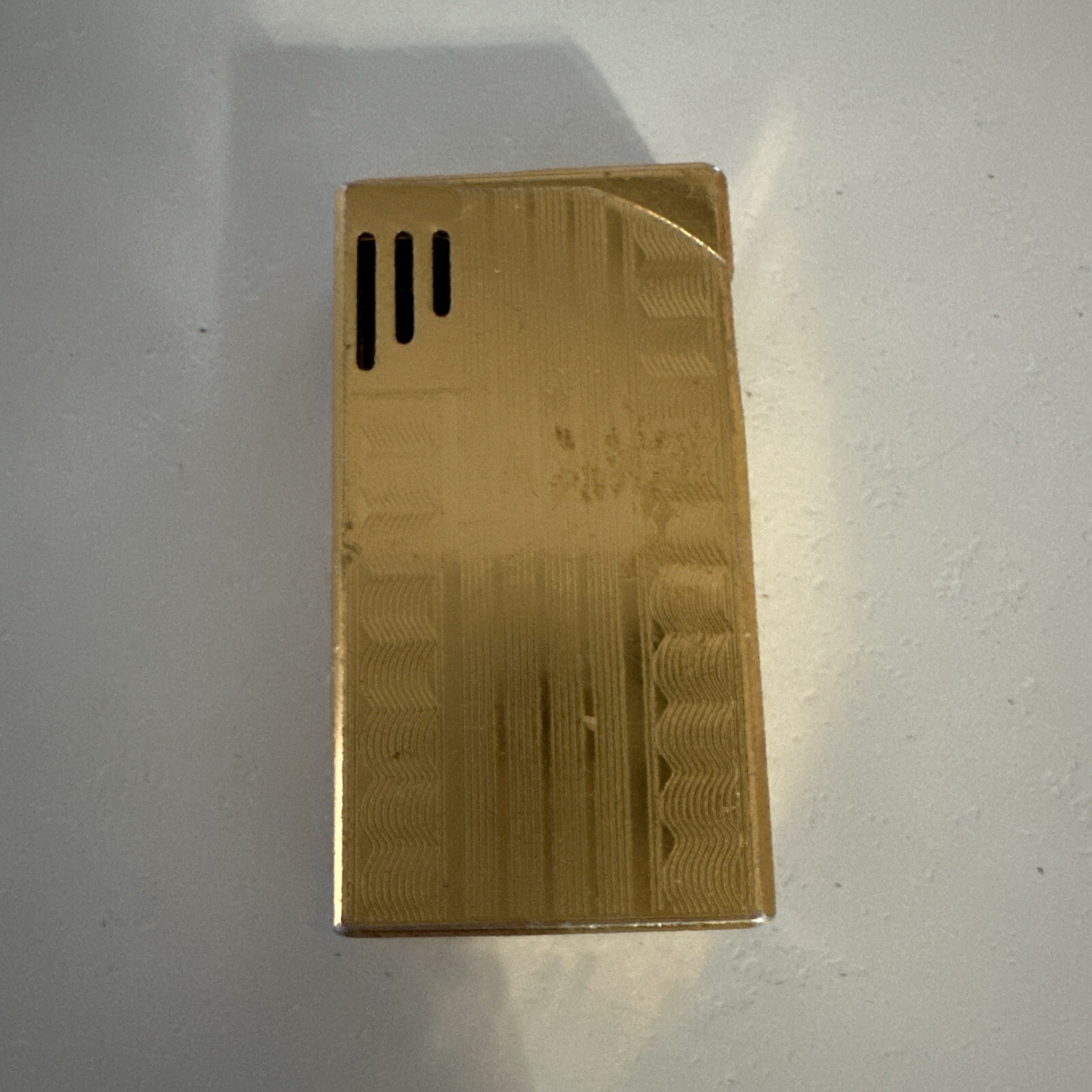 VINTAGE ELECTRONIC GAS LIGHTER ''WIN'' MARK V-GOLD PLATED-1970's. JAPAN-untested