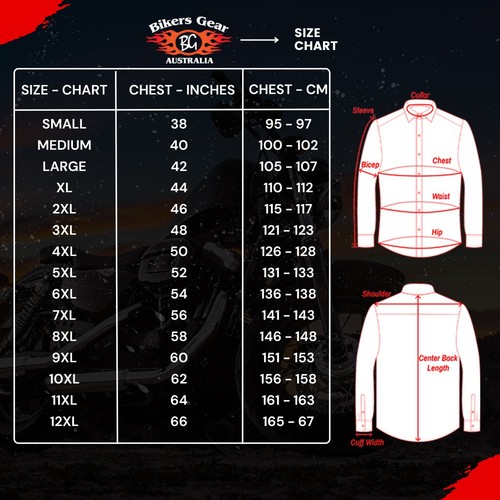 Australian Bikers Gear Motorrad Reitanzug Denim Jeanshemd gefüttert mit Kevlar - Bild 2 von 15