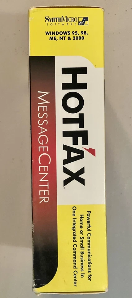 Hot Fax Message Center  Smith Micro Software ~ NEW Windows 5/NT & 3.1x CD Rom - Image 3 of 3