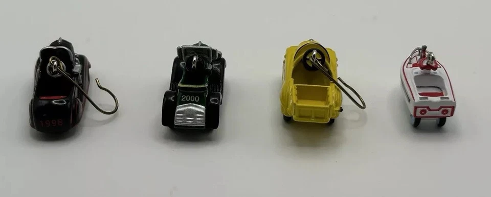 4 adornos de coche para niños Murray Steelcraft miniatura Hallmark Keepsake 1998 y 2000 Foto 4 de 4