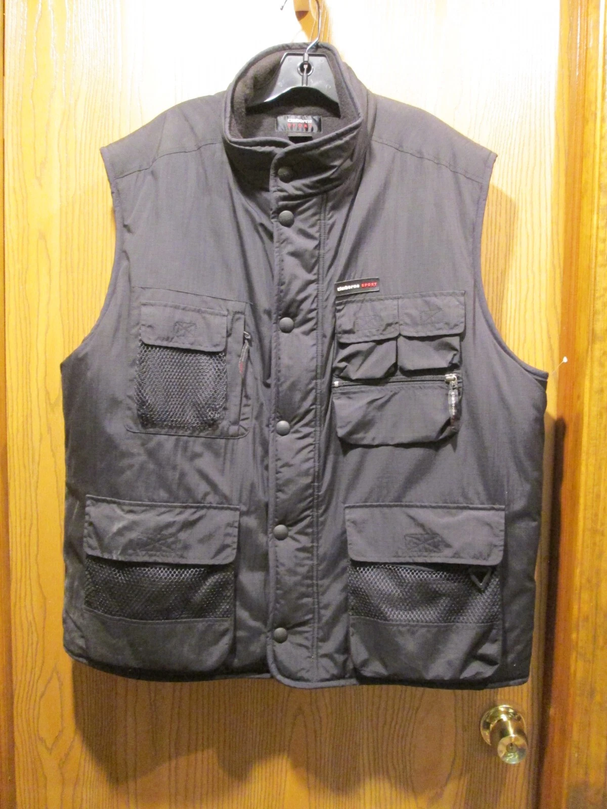Claiborne Sport Men's Black Insulated Outdoors Vest Full Zip SIZE XL