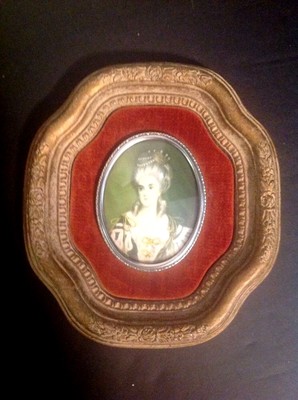 Vtg A Cameo Creation Madame Lambert De Morigney Portrait Ornate