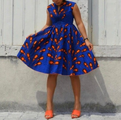 For Ladies Gown Latest English Gown Styles 2019 African Print Short Dress,  Ankara Short Dress African Print Party Dress