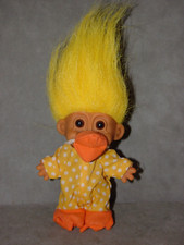 Troll Doll 4 1/2" Russ Easter Chicken Duck Yellow Hair