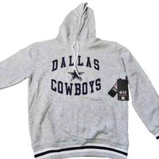Dallas Cowboys Authentic Apparel Pullover Hoodie Size L Navy Embroidered — listing 5