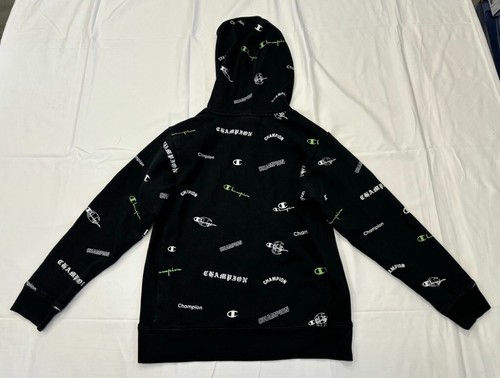 Champion Youth Pullover Sweatshirt Hoodie Long Sleeve Size M Kangaroo Pocket - Picture 9 of 24