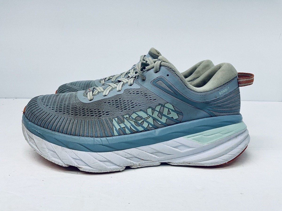 Hoka One One Womens Bondi 7 1110519 BFBG Blue Running Shoes 