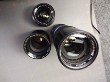 3 Montgomery Ward Lens Minolta 67-501 to 503 , 28 2.8-135 2.8-85 to 205 3.8 NX