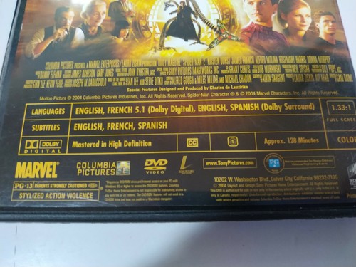 SPIDER-MAN 2 - 2 X DVD + EXTRAS MARVEL ENGLISH ESPAÑOL FRANCAIS REGION 1 - AM - Imagen 4 de 5
