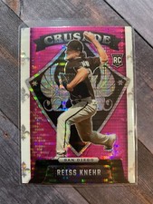 2022 Panini Chronicles Crusade Pink Prizm Reiss Knehr RC #21 San Diego Padres
