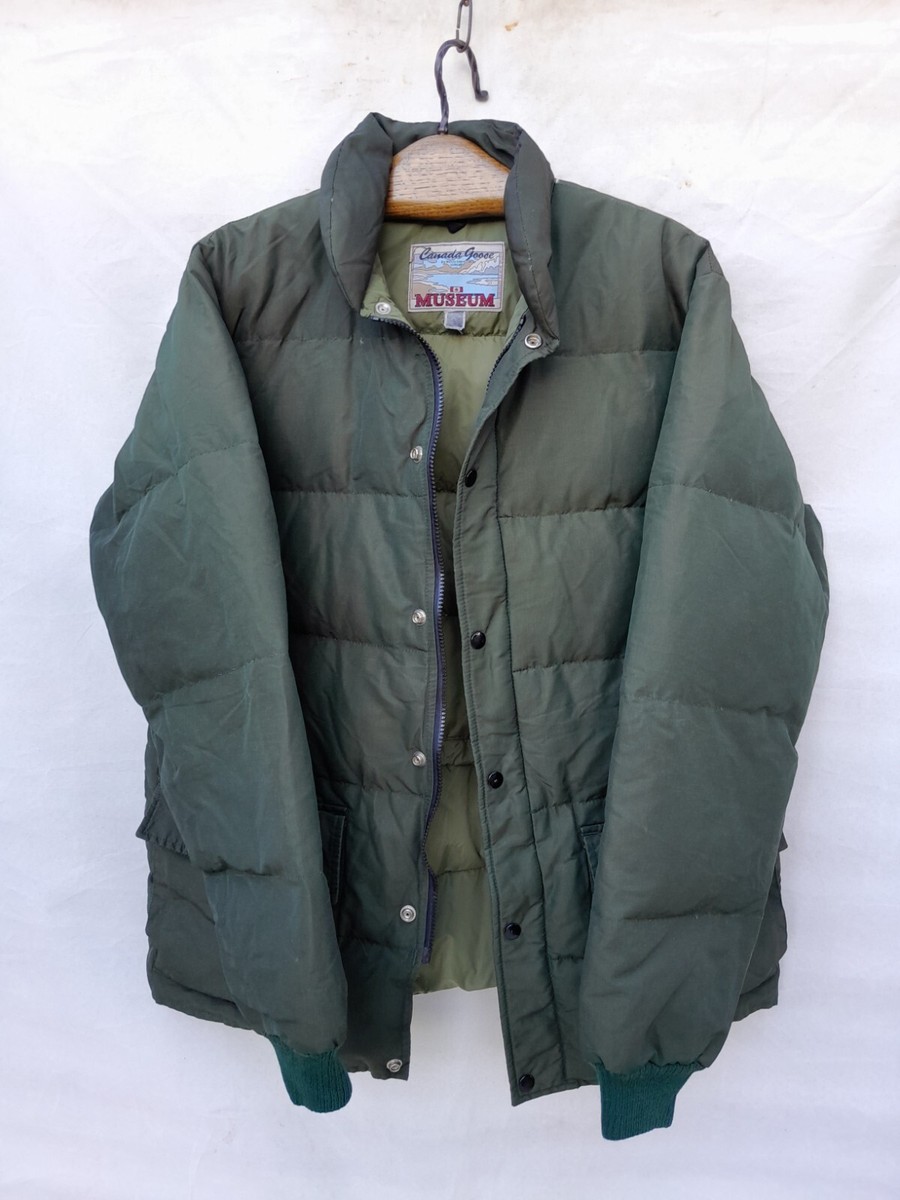 Vintage Canada Goose Puffer Jacket Mens Extra Large karki Green