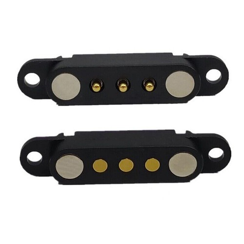 5/10/20 paia connettore pin magnetico Pogo, connettore sonda 3 pin maschio femmina 2,54 mm - Foto 8 di 12