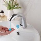 Chrome Bathroom Sink Soap Dispenser Automatic Hand Sensor Deck Mounted Mixer Tap