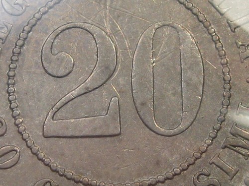 High Grade 1894 20 Centesimi Italy Km#28.2. #21 - Picture 5 of 6