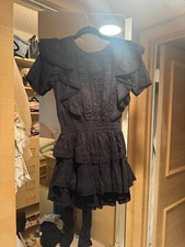 LOVESHACKFANCY NWOT BLACK MINI DRESS