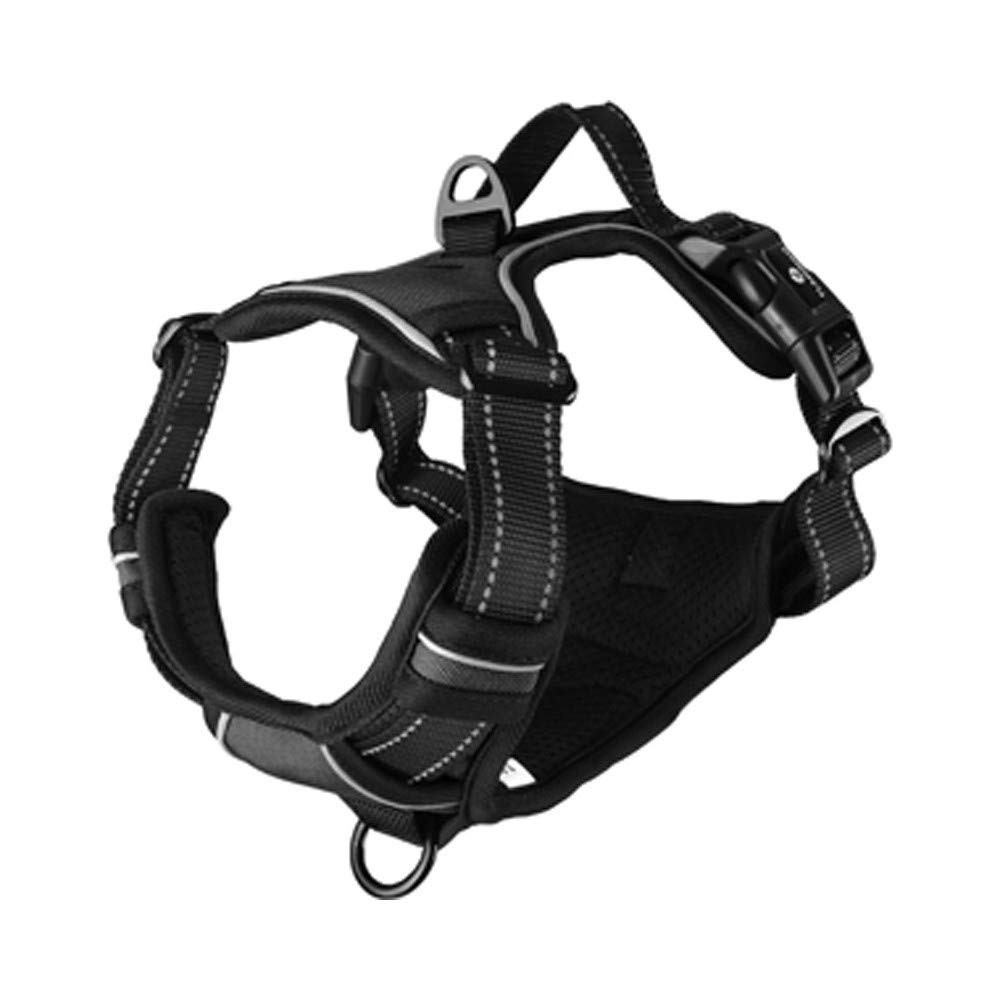 Harnais BALOU Noir XL anti-traction et ergonomique pour grand chien