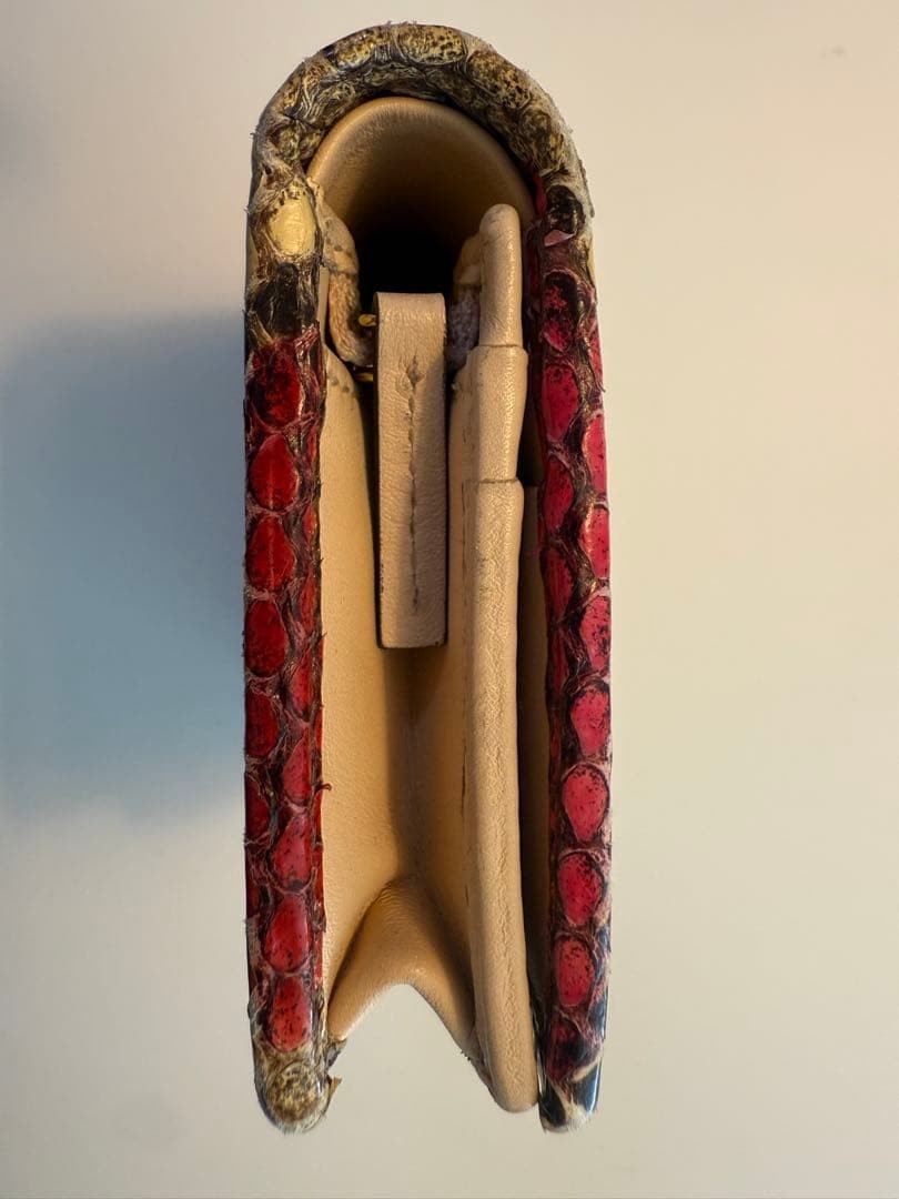 GUCCI Python Bifold Wallet Leather Snake Pattern … - image 4