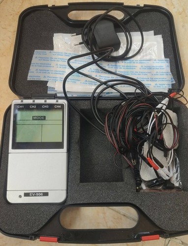 ISTIM Ev-906 Tens EMS 4 Channel Rechargeable Combo Machine Unit Muscle Back 24 - Picture 3 of 21