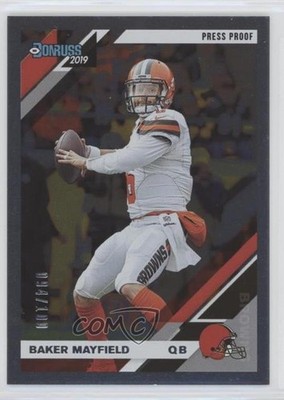 2019 Panini Donruss Press Proof Silver 94/100 Baker Mayfield #65 00ka