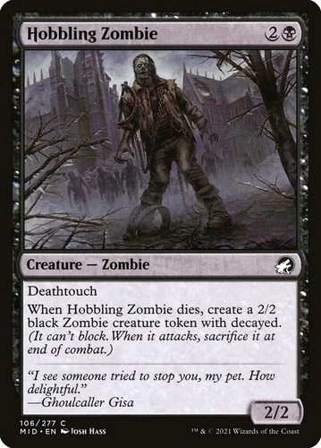 Hobbling Zombie (106) Innistrad: Midnight Hunt MID MTG Magic