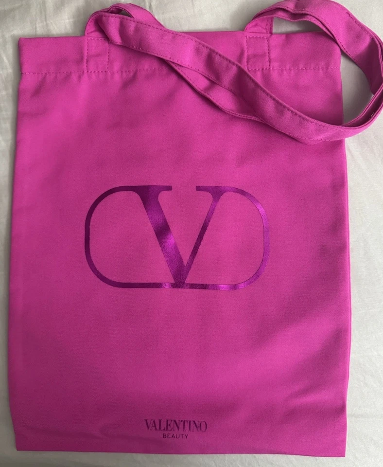 NEW Valentino Hot Pink Tote Bag Sephora Fushia Shopping Bag - Image 2 of 4