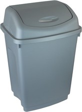 50L 50 Litre Large Plastic Swing Bin Flip Top Home Kitchen Rubbish Waste Dustbin