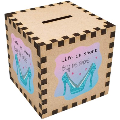 Spardose / Sparschwein ''Life Is Short Buy The Shoes'' (MB00107685)