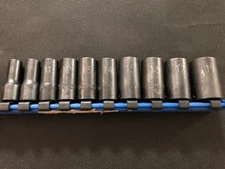 Matco 10 Piece 3/8” Semi Deep Impact Socket Set 8-19 - BIPM