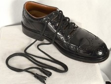 Thistle Leather Ghillie Brogue Kilt Shoes Leather Tassels Men's Sz US 8.5
