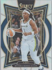 2025 Panini Select WNBA #39 Myisha Hines-Allen Silver Prizms