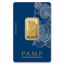1/2 oz Gold Bar PAMP Lady Fortuna Veriscan® (In Assay) .9999 Fine 4495.30 per troy oz