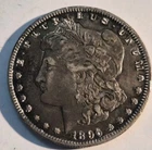 1896-O MORGAN SILVER DOLLAR  CIRCULATED SMALL BUMP