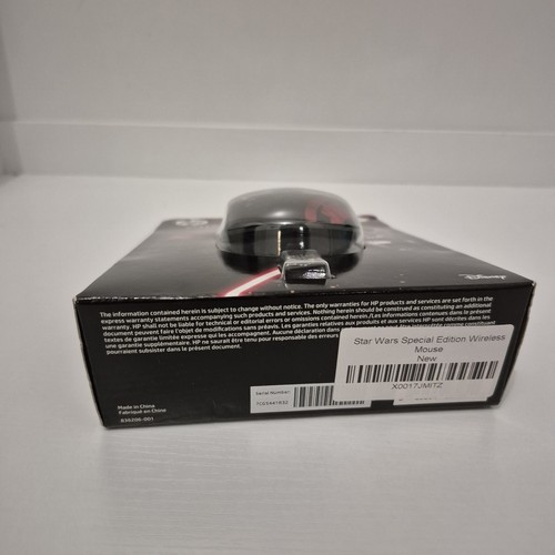Souris sans fil neuve jamais ouverte HP Star Wars édition spéciale Dark Vador - Photo 3/4