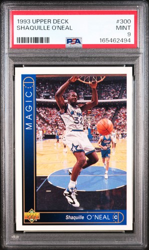 1993 UD #300 SHAQUILLE O'NEAL PSA 9