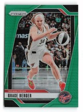 2024 Panini Prizm WNBA Grace Berger Green Prizms #89 Indiana Fever