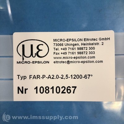 Micro Epsilon 10810267 Transmitted Light Guide Cable Assembly FNFP