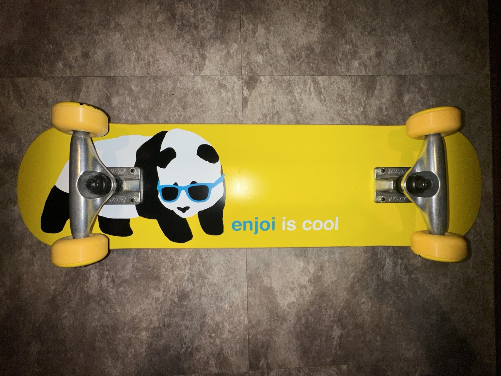 Enjoi R7 Yellow Deck Panda OG Design Skateboard