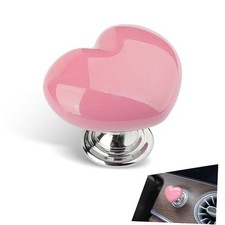 Car Push Start Button, Personalized Heart-Shaped Decorative 1 PC Pink 01