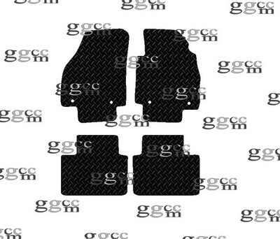 FITS MG ZS AUTO 2024 & ONWARDS TAILORED BLACK RUBBER CAR FLOOR MATS SET.