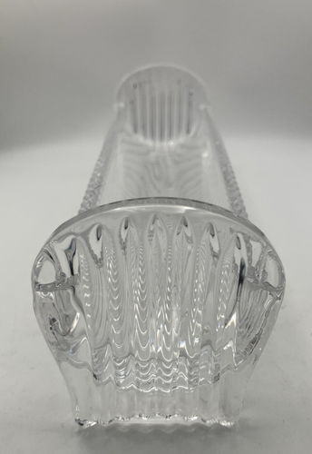 Godinger Clear Crystal Cracker Tray Harmony Lead Glass Serving Dish Vtg Czech - Afbeelding 7 van 7