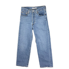 Levi's Jeans Ribcage Straight Ankle Denim High Waist Button Fly 5 Pocket 27