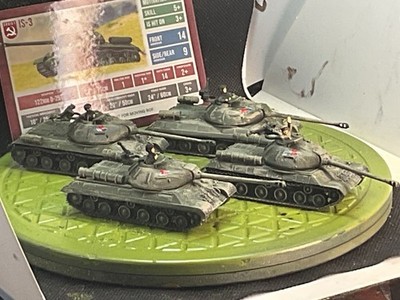 Clash of Steel Painted Soviet IS-3 Hvy Plt w/ Card.