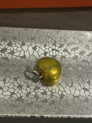 Links Of London 925 Sterling Silver Charm,  Metallic Yellow Heart Charm.