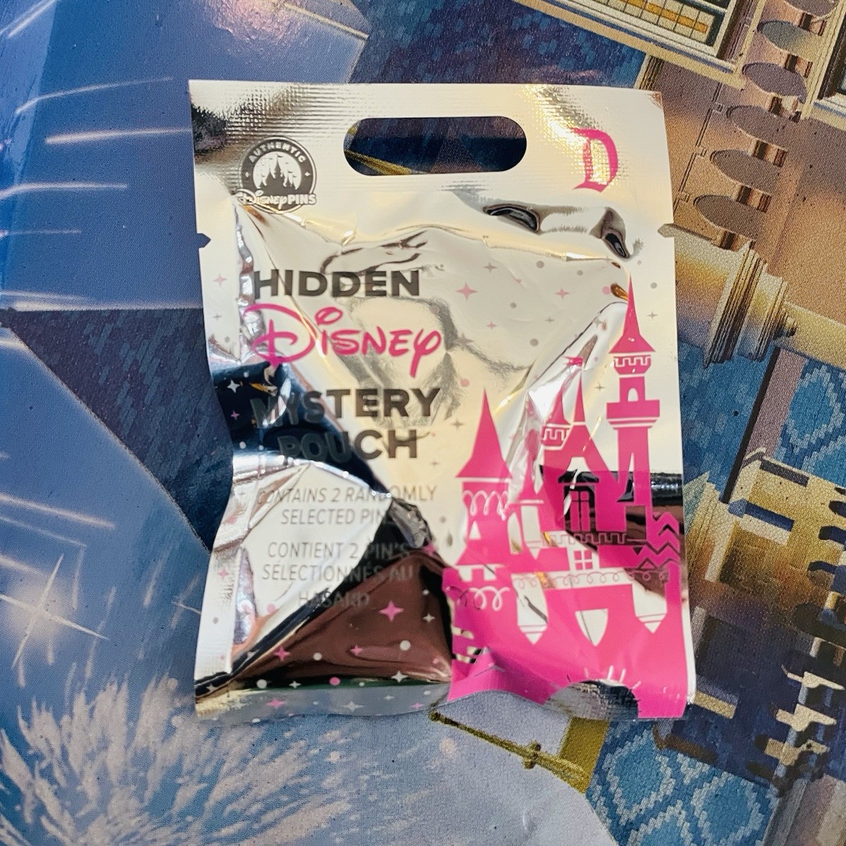 SEALED 2025 Disneyland Hidden Mickey Pouch Wave B 2 Mystery Pins D