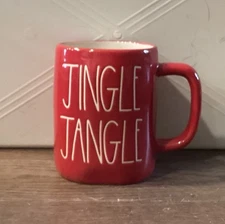 Rae Dunn Jingle Jangle Red Coffee Tea Mug Artisan Collection By Magenta