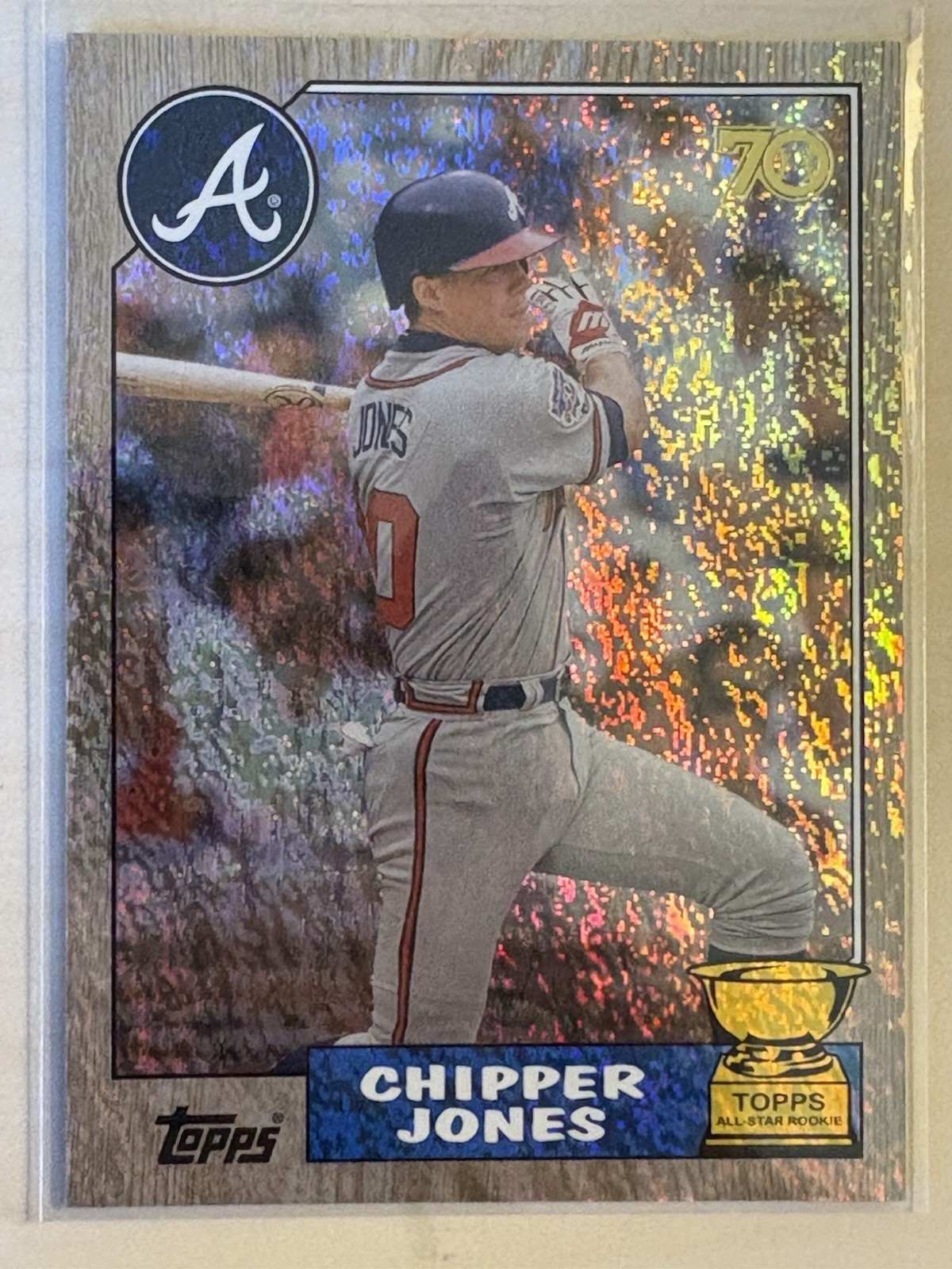 2021 Topps All-Star Rookie Cup Chipper Jones Holofractor /99 Atlanta Braves