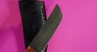 8" Fixed Blade Knife w/ Leather Sheath – Custom Carved Handle – New — photo 9