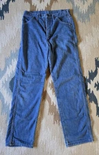 Vintage Blue Bell, INC 32x34 Flannel Lined Jeans Made In The USA