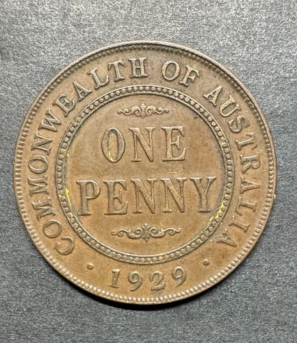 1929 Australia Penny — photo from the most recent tracked eBay sale