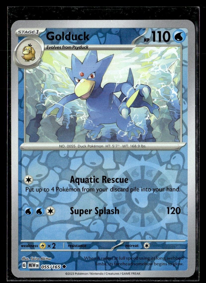 2023 Scarlet & Violet Series - Scarlet & Violet - 151 (Reverse Holo) Golduck #55